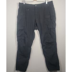5.11 Tactical Mens 38x32 Black Ripstop Cargo Pants Double Knee
